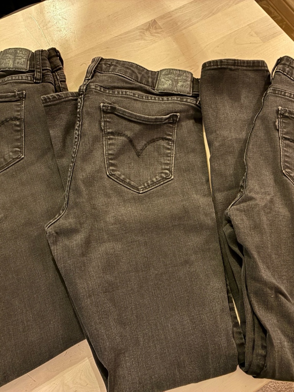 3 Pairs of Levis Skinny Jeans size 30